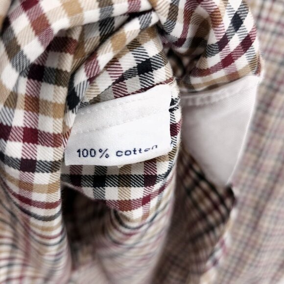 SUITSUPPLY Ford Washed Shirt Cotton Two Ply Check EXTRA SLIM FIT Size 43 - 17 - Picture 9 of 10